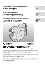 Canon MV500 Mode D'emploi