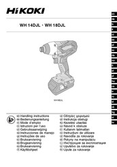 HIKOKI WH 18DJL Mode D'emploi