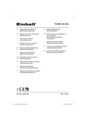 EINHELL TE-MG 300 EQ Instructions D'origine