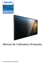 Philips Professional Display Solutions P Série Manuel De L'utilisateur