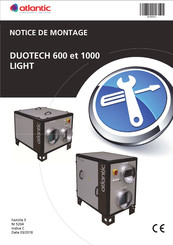 Atlantic DUOTECH 600 HT LIGHT Notice De Montage