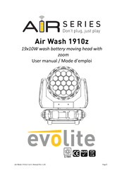 Evolite Air Wash 1910z Mode D'emploi