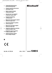 EINHELL 41.707.40 Mode D'emploi D'origine