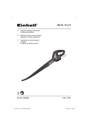 EINHELL 3433539 Traduction Du Mode D'emploi D'origine