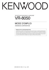 Kenwood VR-8050 Mode D'emploi