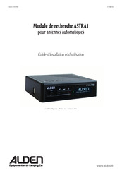 ALDEN ASTRA1 Guide D'installation Et D'utilisation