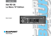 Blaupunkt Kiel RD 126 Le Mans '97 Edition Mode D'emploi