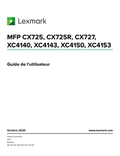 Lexmark CX725 Guide De L'utilisateur