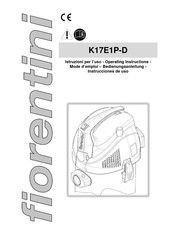 FIORENTINI K17E1P-D Mode D'emploi