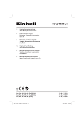 EINHELL 45.139.16 Instructions D'origine