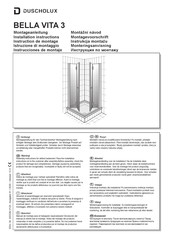 Duscholux BELLA VITA 3 Instructions De Montage