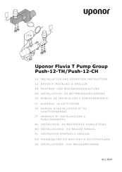 Uponor Fluvia T Pump Group Push-12-TH Manuel D'installation Et De Fonctionnement