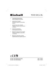 EINHELL TE-CD 18/50 Li-i BL Instructions D'origine