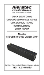 Aleratec 1:16 USB 3.0 Copy Cruiser Mini Guide De Démarrage Rapide