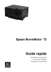 Epson MovieMate 72 Guide Rapide