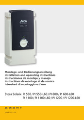 Steca Solarix PI 1100-L60 Instructions De Montage Et De Service