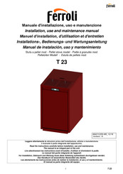 Ferroli T 23 Manuel D'installation, D'utilisation Et D'entretien