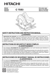 Hitachi C 7SB3 Instructions De Sécurité Et Mode D'emploi