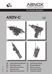 ABNOX AXDV-C1-SV Instructions De Service