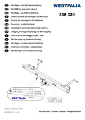 Westfalia Automotive 306 330 Notice De Montage Et D'utilisation