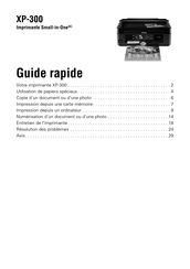 Epson Small-in-One XP-300 Guide Rapide