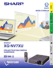 Sharp Notevision XG-NV7XU Mode D'emploi