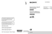 Sony Alpha 35 Mode D'emploi