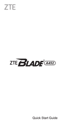 ZTE Blade A452 Guide De Démarrage Rapide