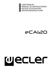 Ecler eCA120 Notice D'utilisation