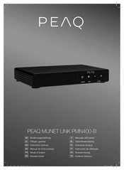 Peaq MUNET LINK PMN400-B Mode D'emploi