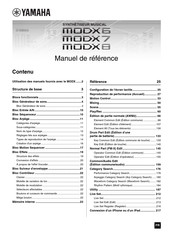 Yamaha MODX6 Manuel De Référence