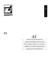 Zanotti AS235 Notice De Mode D'emploi Et D'entretien