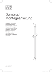 Dornbracht 26 413 979-FF Instructions De Montage