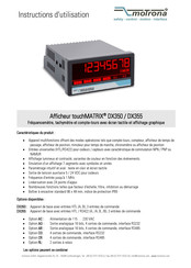 Motrona TouchMATRIX DX355 Instructions D'utilisation