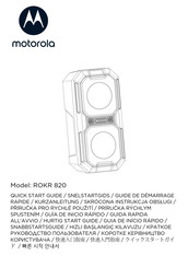 Motorola ROKR 820 Guide De Démarrage Rapide