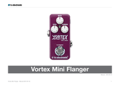 TC Electronic Vortex Mini Flanger Mode D'emploi