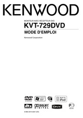 Kenwood KVT-729DVD Mode D'emploi