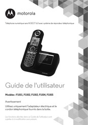 Motorola P1004 Guide De L'utilisateur