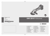 Bosch GWX 18V-8 Professional Notice Originale