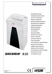 HSM SECURIO B22 Notice D'utilisation