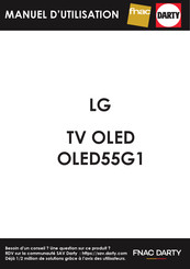 LG OLED65G19LA Manuel D'utilisation