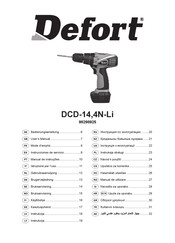 Defort DCD-14,4N-Li Mode D'emploi