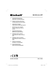 EINHELL GC-CG 3,6 Li WT Instructions D'origine