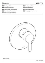 KEUCO Elegance 51671 010181 Instructions D'installation