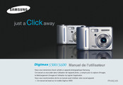 Samsung Digimax S600 Manuel De L'utilisateur