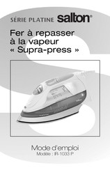 Salton PLATINE Supra-press IR-1033 P Mode D'emploi