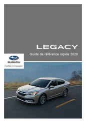 Subaru LEGACY 2020 Guide De Référence Rapide