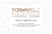 Formawell Beauty X Kendall Jenner One Inch 24K Pro Iron Manuel D'utilisation