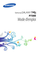 Samsung P7300 Mode D'emploi