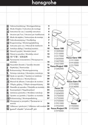 Hansgrohe Focus 100 31621000 Mode D'emploi / Instructions De Montage